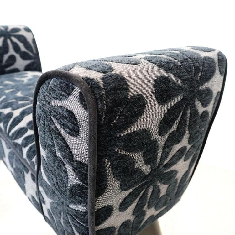 花柄スツール スリムタイプ 小型 奥行20cm