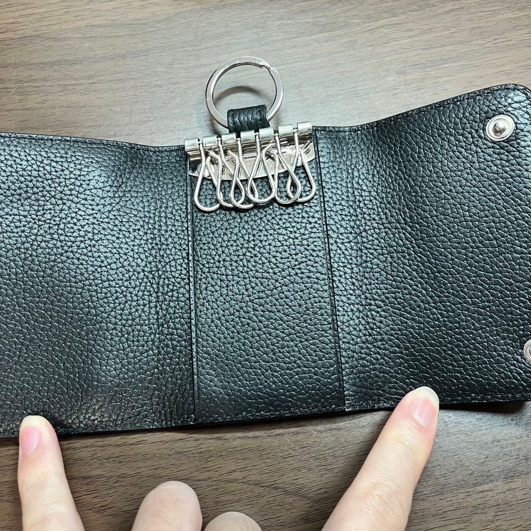 A.P.C. レザーキーケース 黒