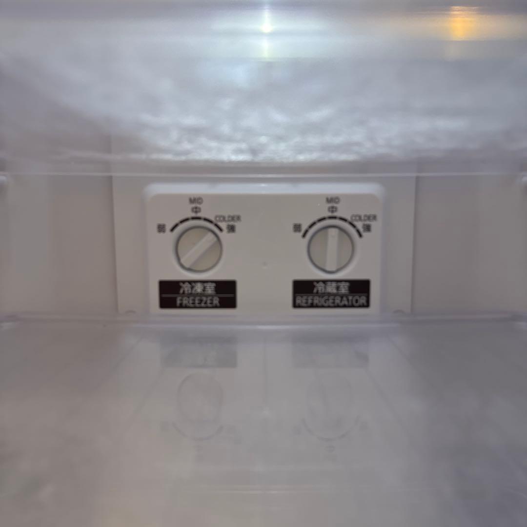 ブラック冷蔵庫 下部冷凍庫付