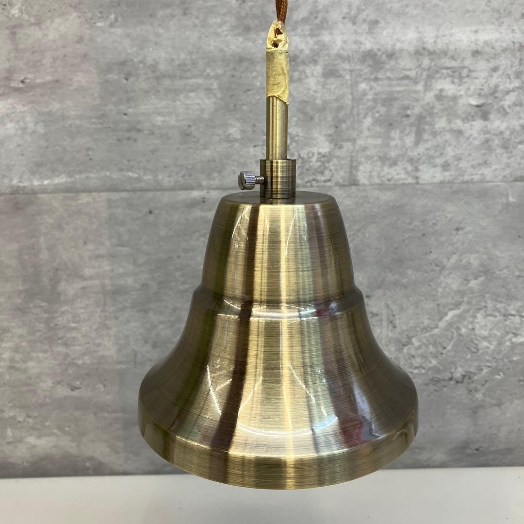 昭和レトロ アンティーク ペンダントライト 真鍮 ガラスシェード 照明器具