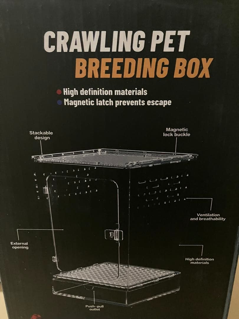 【新品未使用】レプタイルボックス×3 ナノ　スライド式　フロントドア　アクリル