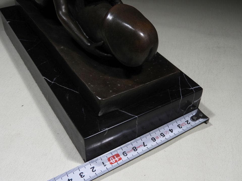 ●J.Mavchi 絶版作ブロンズ 大理石 銅像 男根 写実像 縁起物 春画