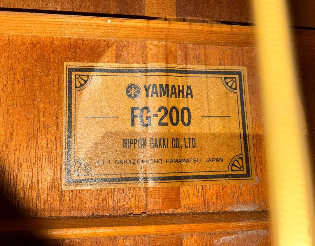 ★美品！激鳴り！弾き込まれたヤマハFG200グリーンラベル試聴動画有り