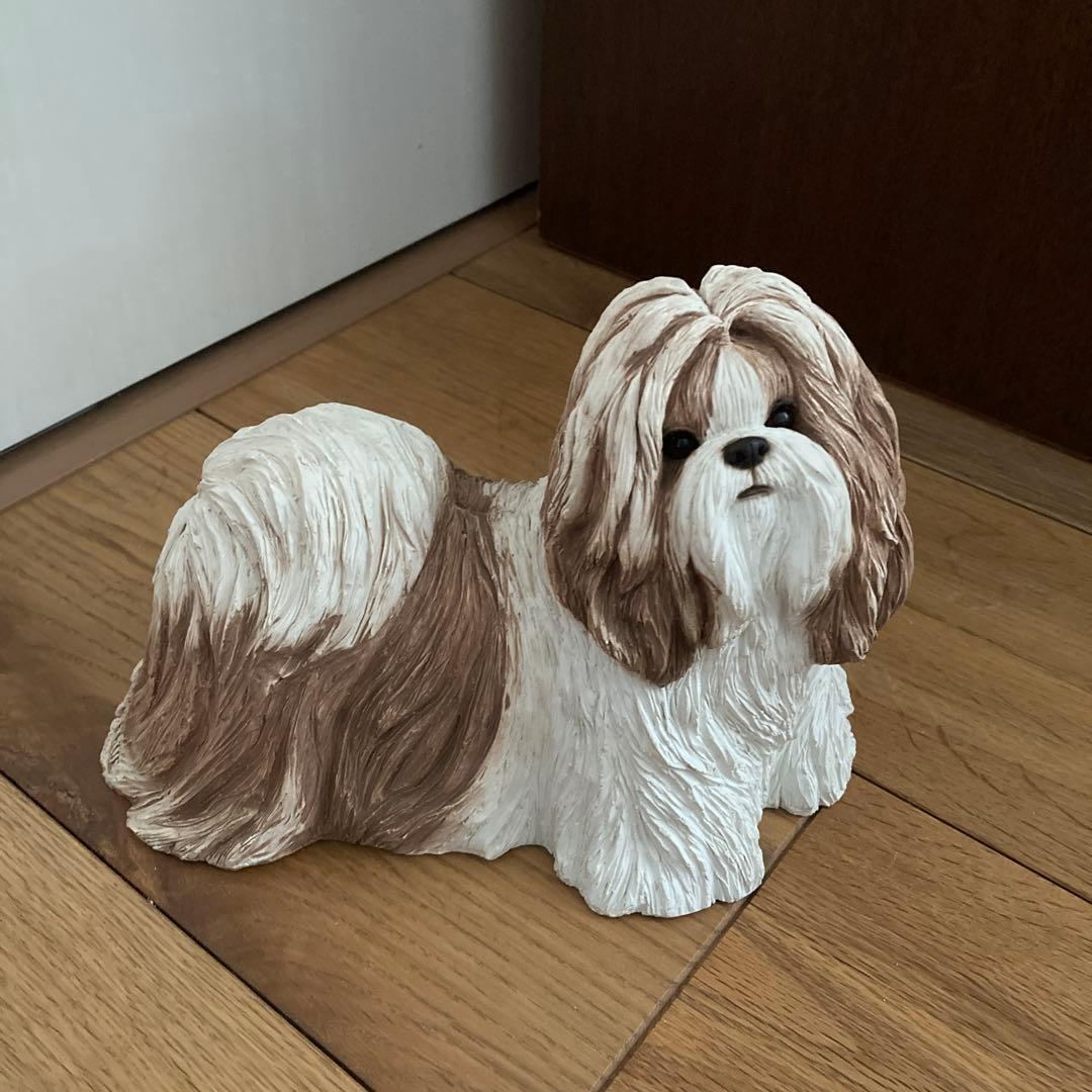 サンディキャスト社製　シー・ズー（ゴールド＆ホワイト）　置物　ヴィンテージ