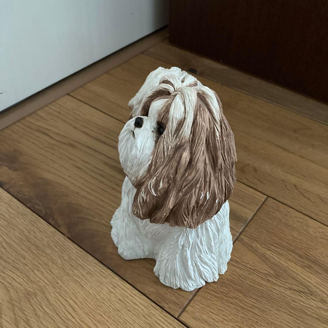 サンディキャスト社製　シー・ズー（ゴールド＆ホワイト）　置物　ヴィンテージ