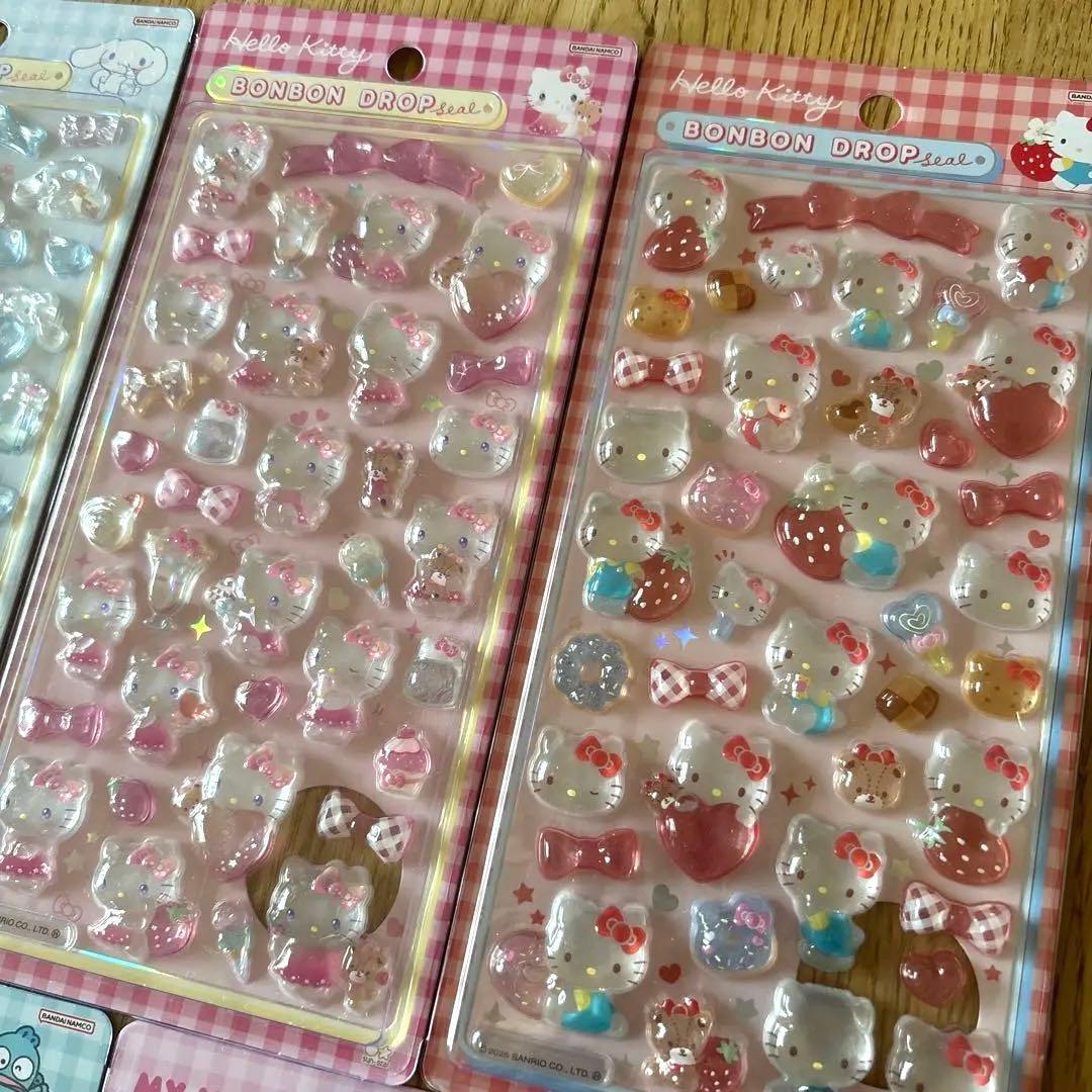 【正規品】ボンボンドロップシール サンリオ 第二弾 5枚セット
