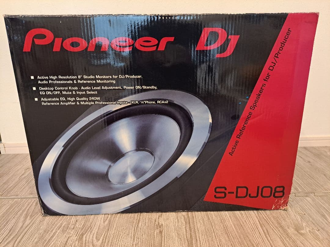 Pioneer S-DJ08 アクティブスタジオモニター