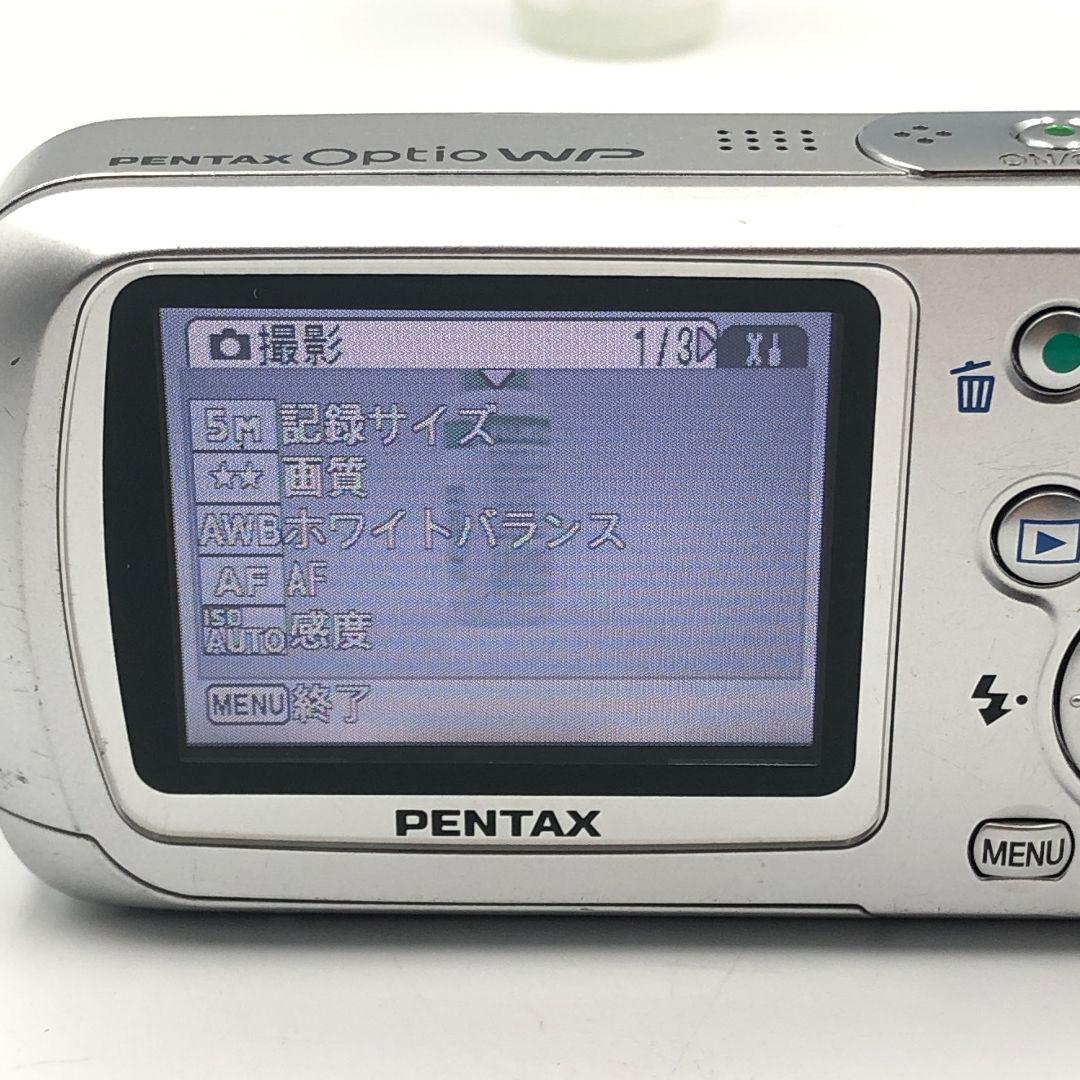 【完動品】PENTAX Optio WP コンデジ デジカメ 動作確認済み