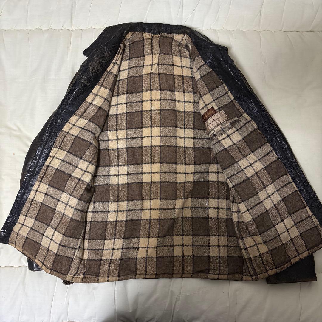 超希少✨　50s EUライダースジャケット　レザー ヴィンテージ　デッドストック