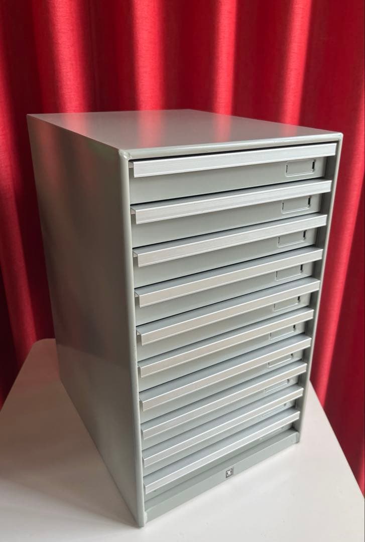 ヴィンテージ　UCHIDA 10段　スチールチェスト　インダストリアル　モダン