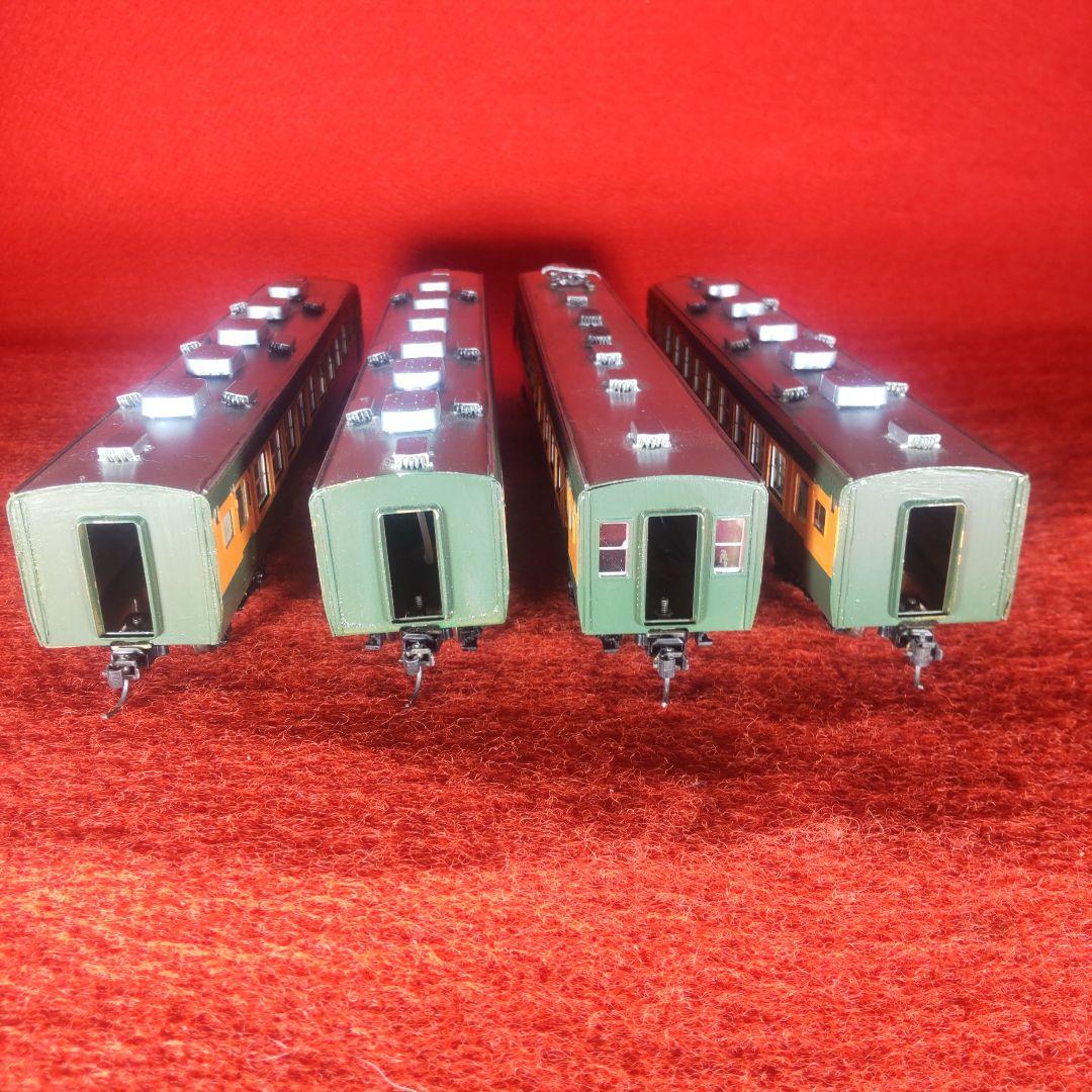 165系、4両セット、動作確認済み、MPギヤ仕様、電気機関車、HOゲージ