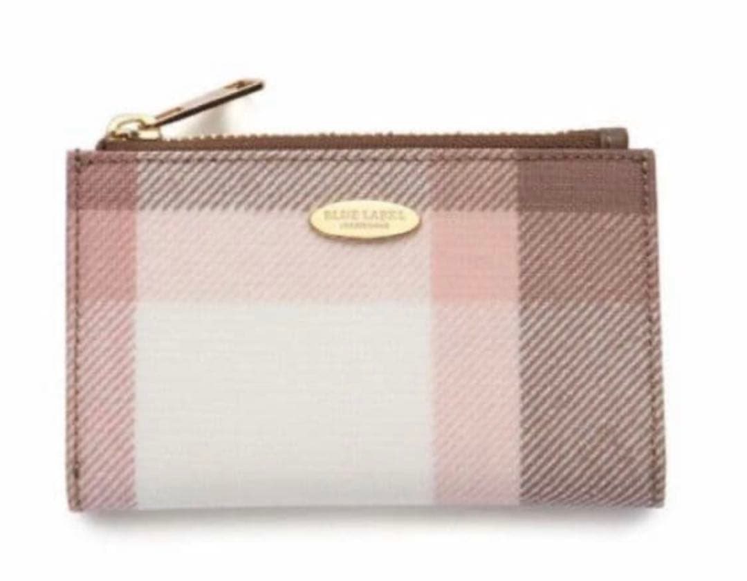 BURBERRY ブルーレーベル PVC カードケース 小銭 ミニ財布 折り財布