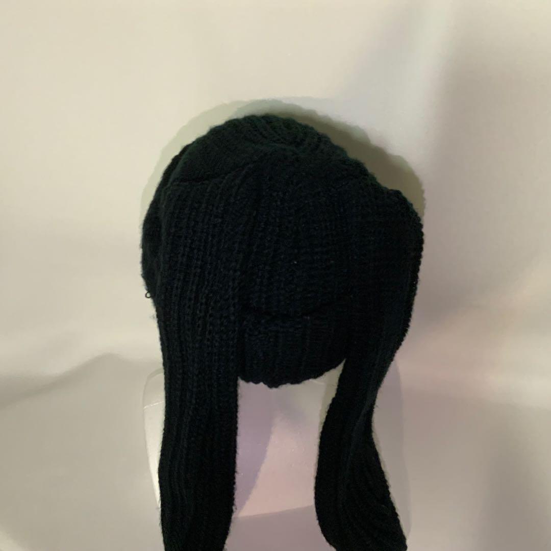 【希少】　FR2 月桃　Bunny Ears Beanie ニット帽　ブラック