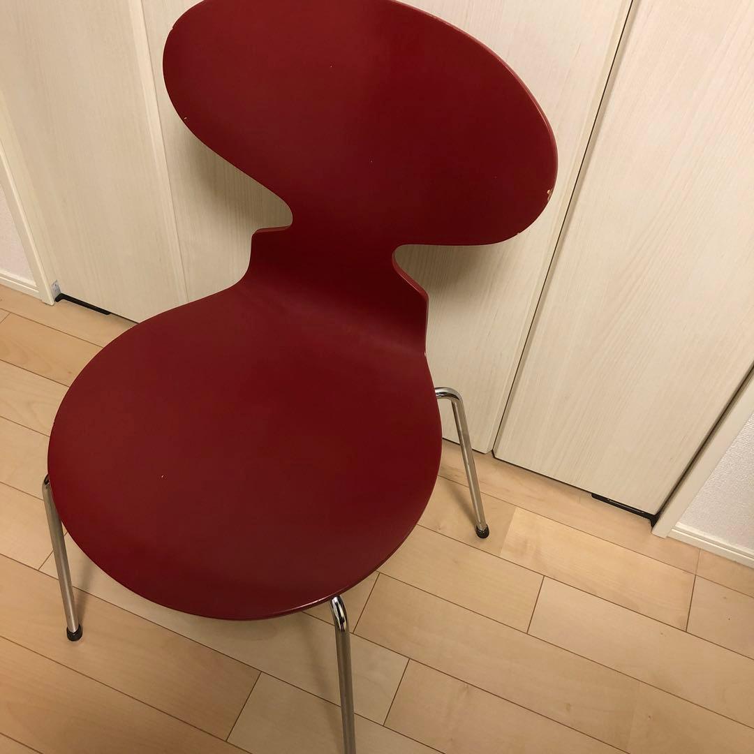 アントチェア　フリッツハンセンFritz Hansen　廃番色希少レッド