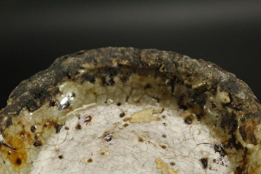 骨董 李朝 白磁 瓶 時代物(A445)