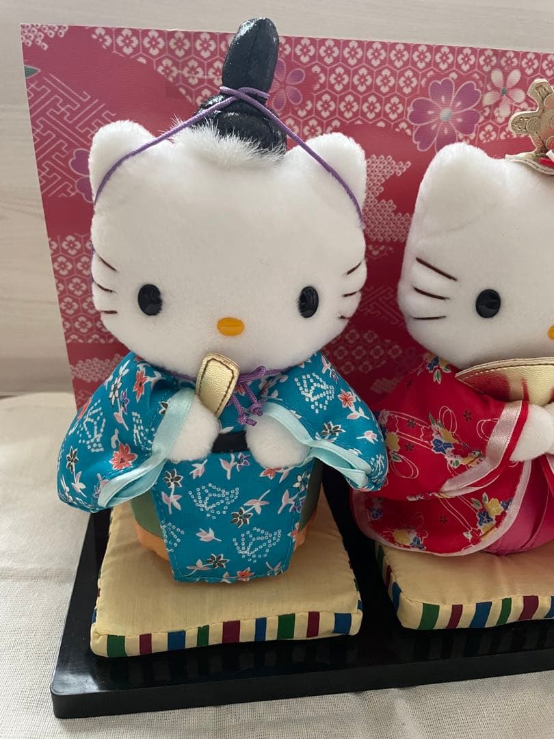平成　レトロ　サンリオ　ハローキティ　ダニエル　雛人形　ぬいぐるみ