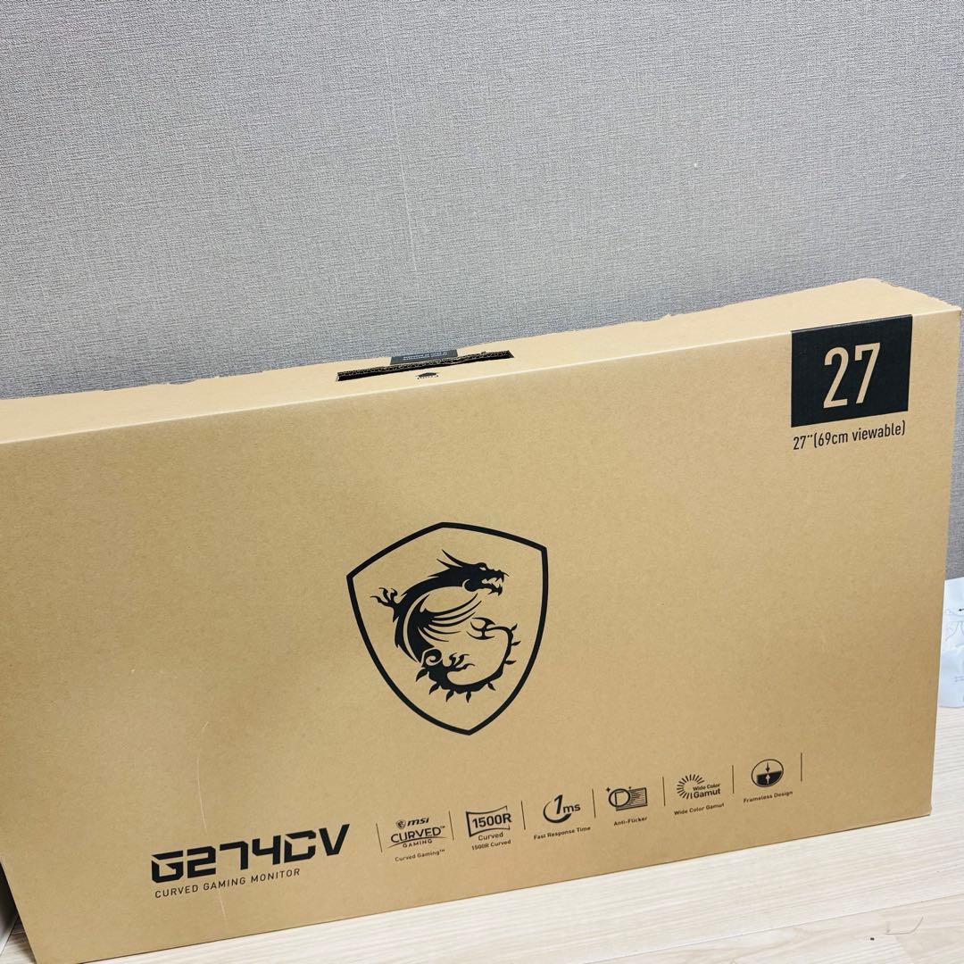 SI（エムエスアイ） 湾曲パネル搭載ゲーミングモニター G274CV