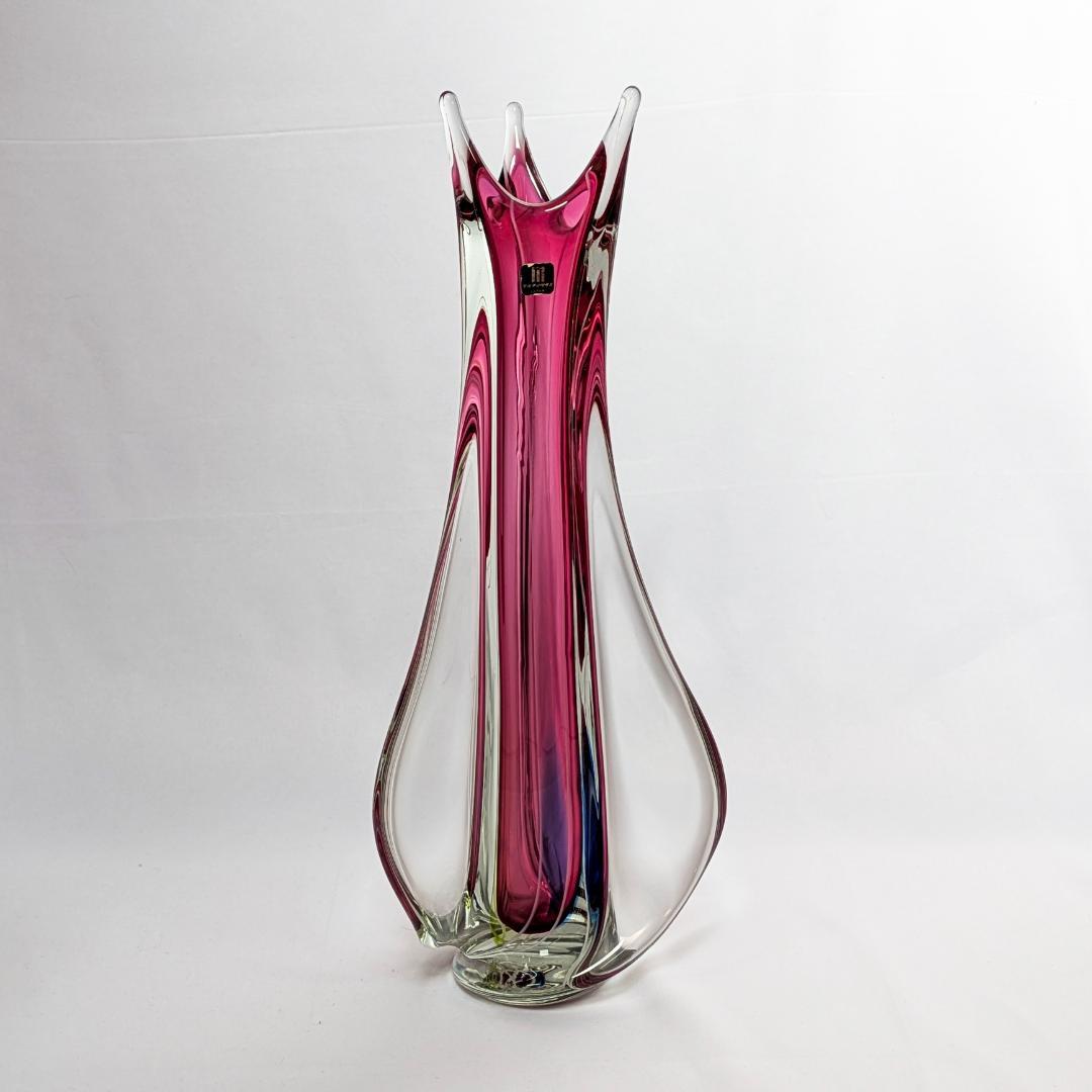 工芸品 Multi Glass Flower Vase (Pink)