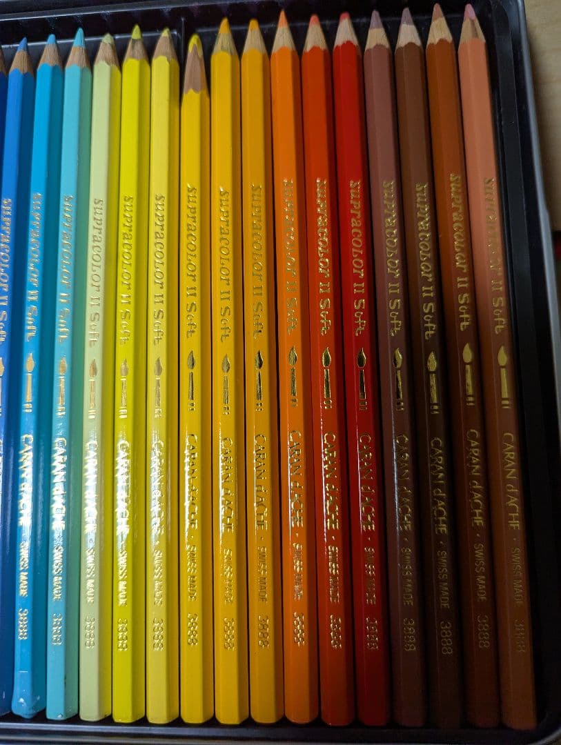 カランダッシュ スプラカラー 80色 水彩 色鉛筆 画材 アート 絵画 筆記