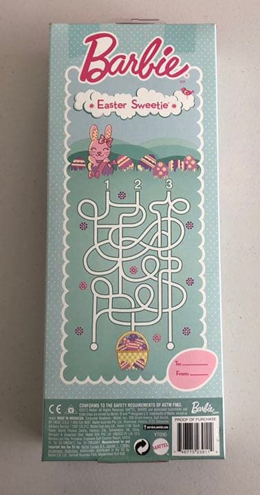 新品。アメリカで購入、バービー人形。イースター2012年。かわいい綺麗❤️