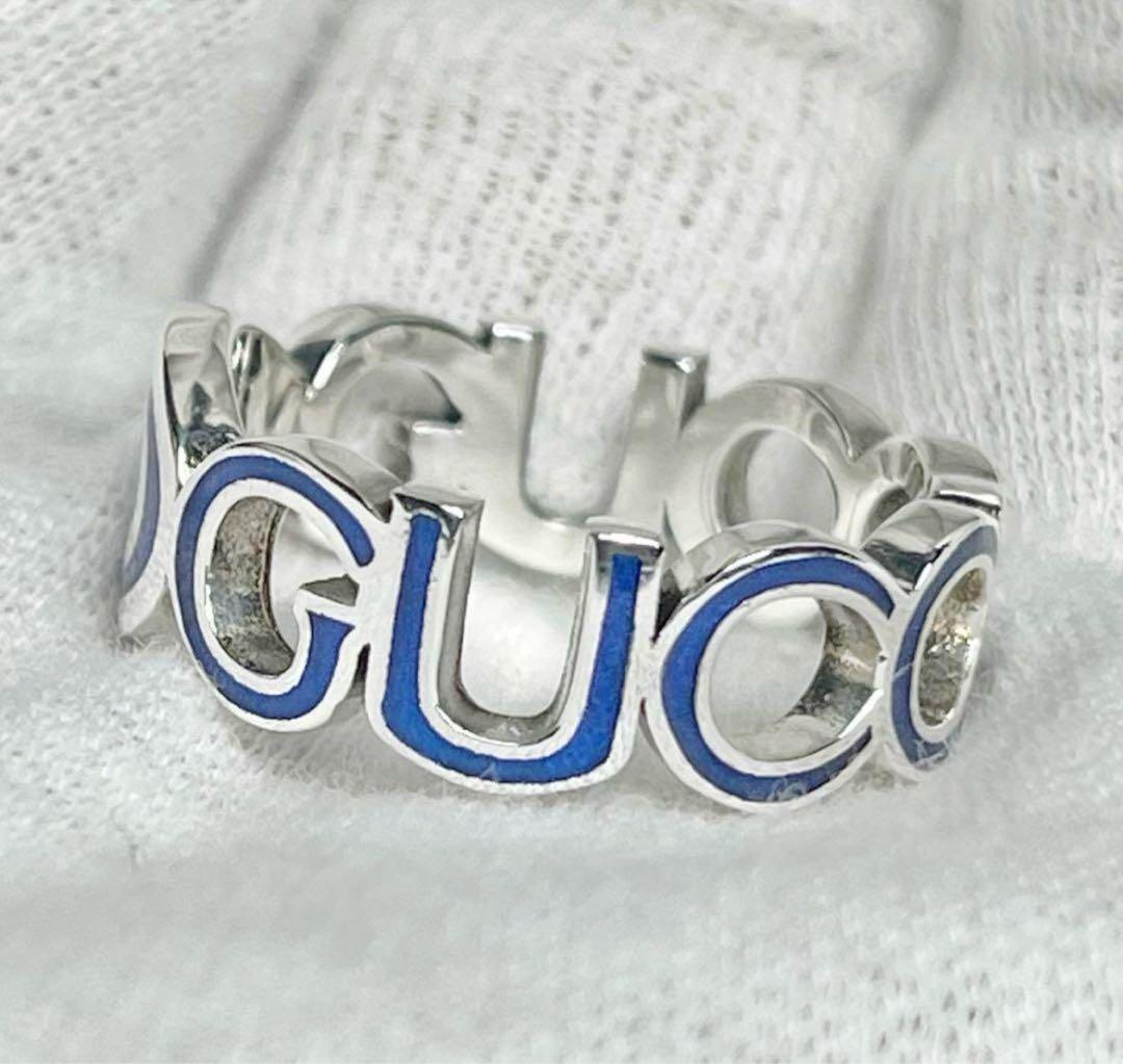 極美品‼️GUCCI 指輪　インターロッキング＆ロゴリング　18号