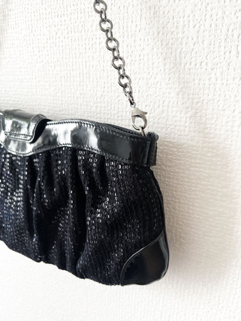 【美品】サルヴァトーレフェラガモ パーティーバッグ スパンコール