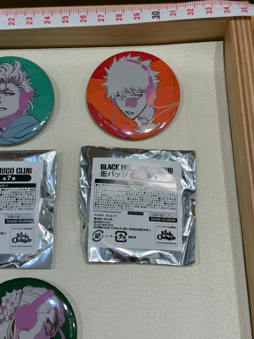 BLEACH BHDC DISCO おにぎりファンクラブ缶バッジ7種セット