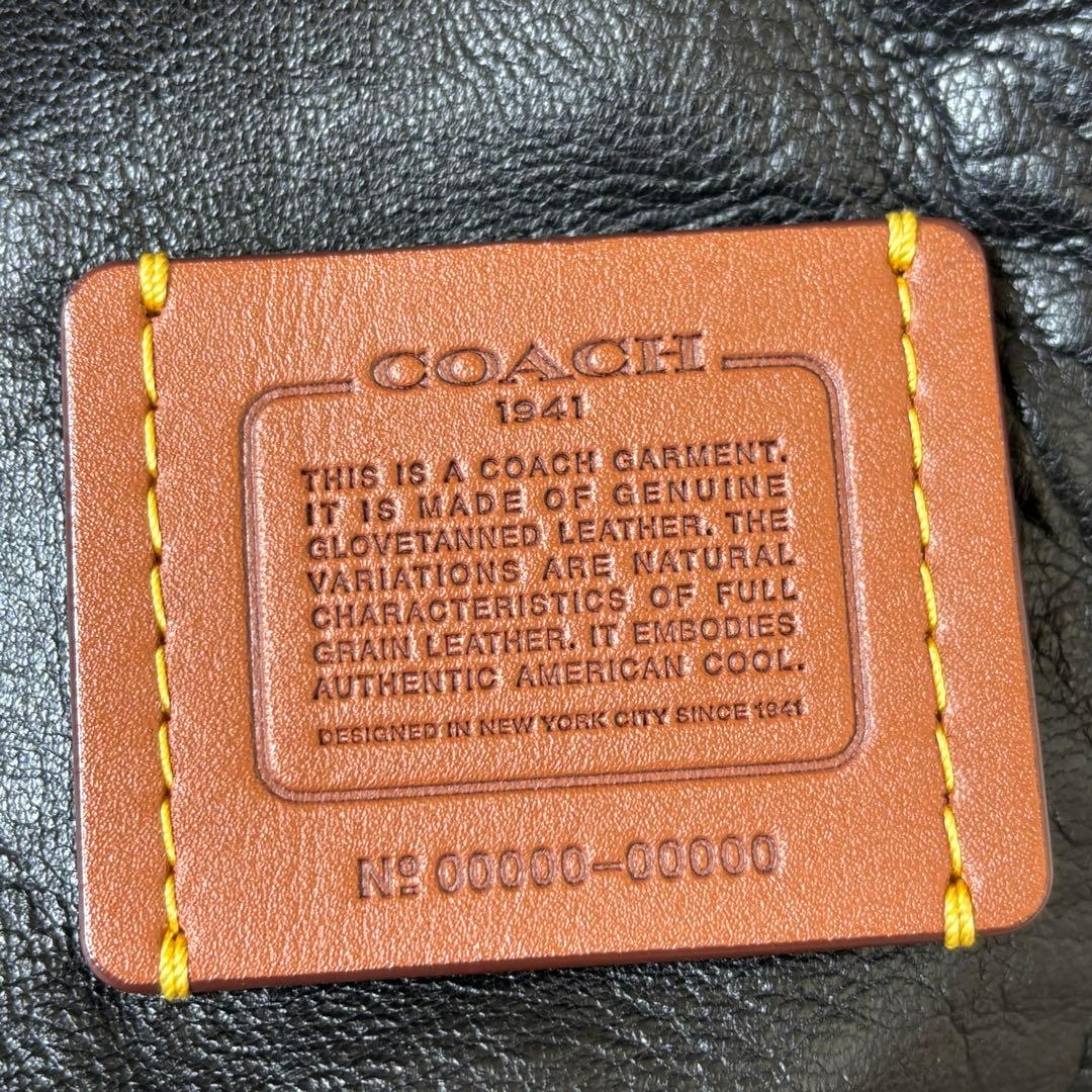 美品 コーチ 羊革 シアリングカラー アビエイタージャケット 2WAY ボア