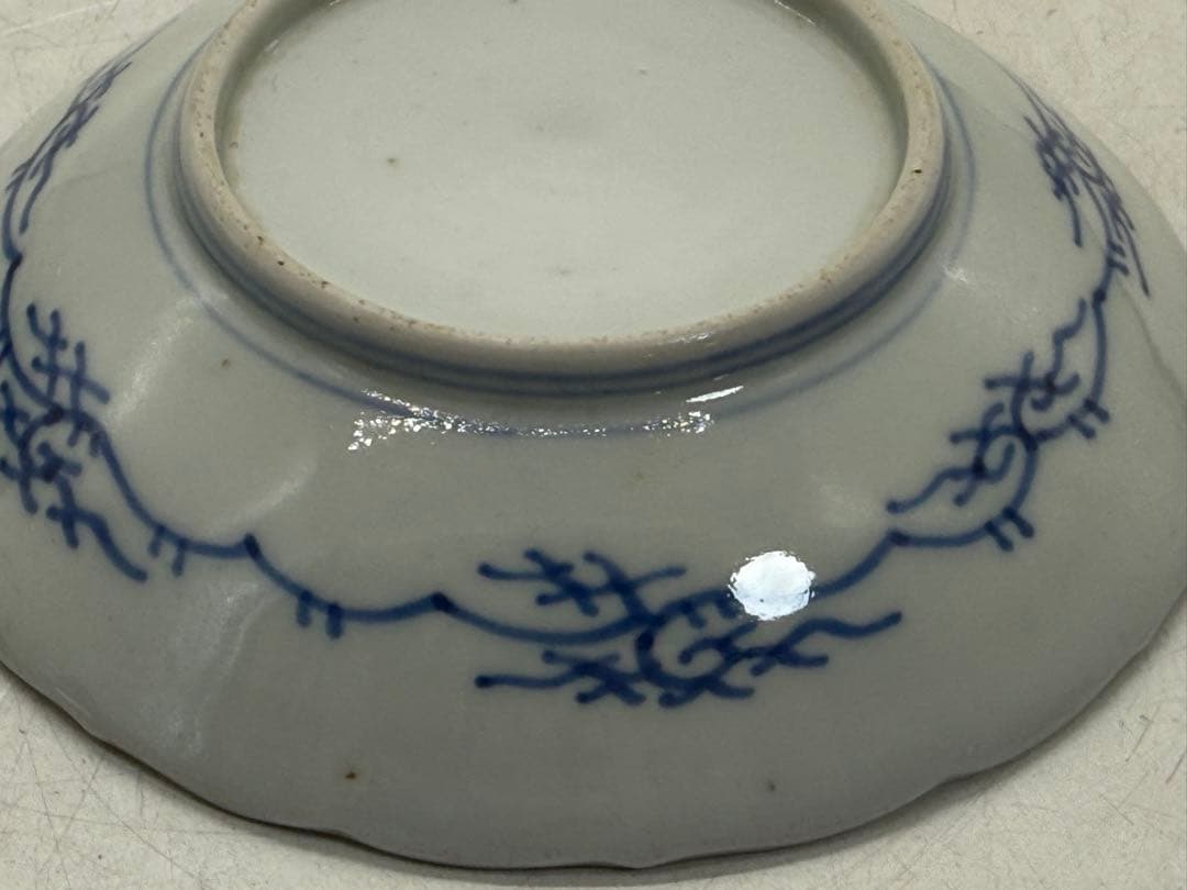 染付　龍紋小皿4点　梅蘭竹菊　送料込み260118