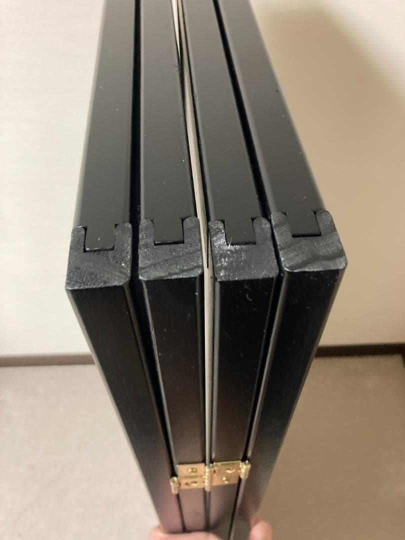 【USED】和風 パーテーション 木製 4連 障子風 和風衝立