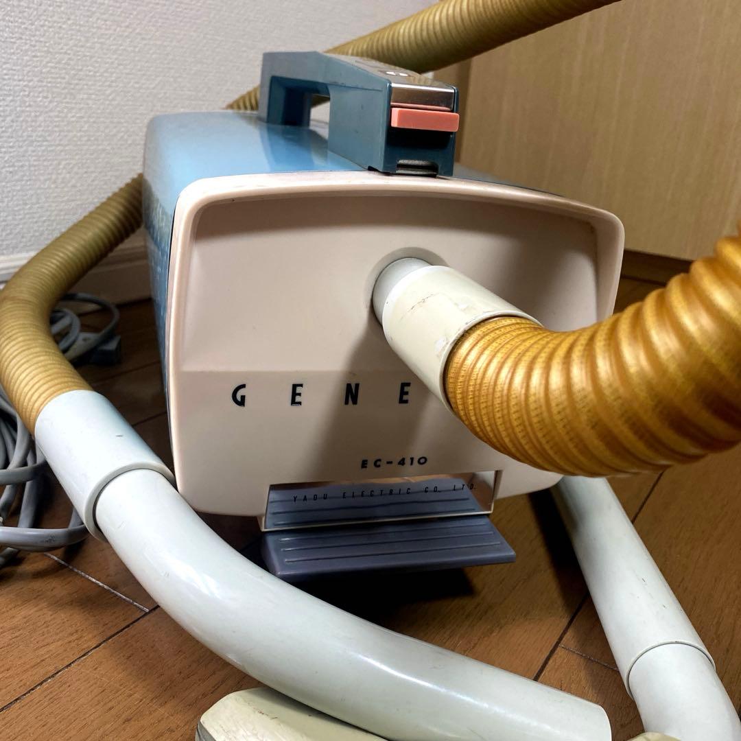 昭和レトロ 業務用掃除機 EC-410 通電/足踏み動作OK インダストリアル