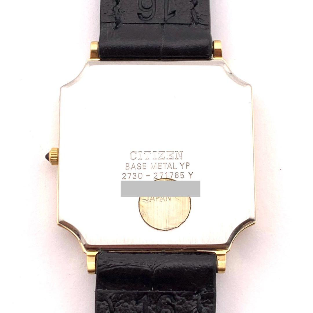 7-4149 Citizen Duke 2730 腕時計 ブラック/ゴールド