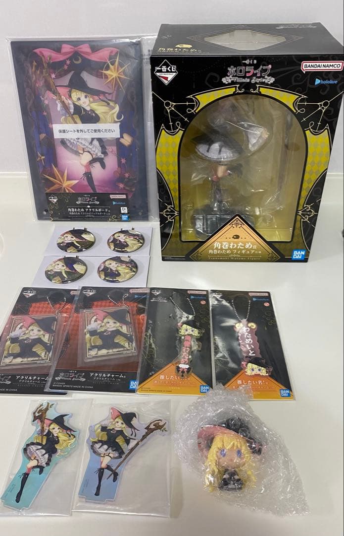 一番くじ　ホロライブ　ヴィランスタイル　角巻わため　フィギュア　アクリルボード