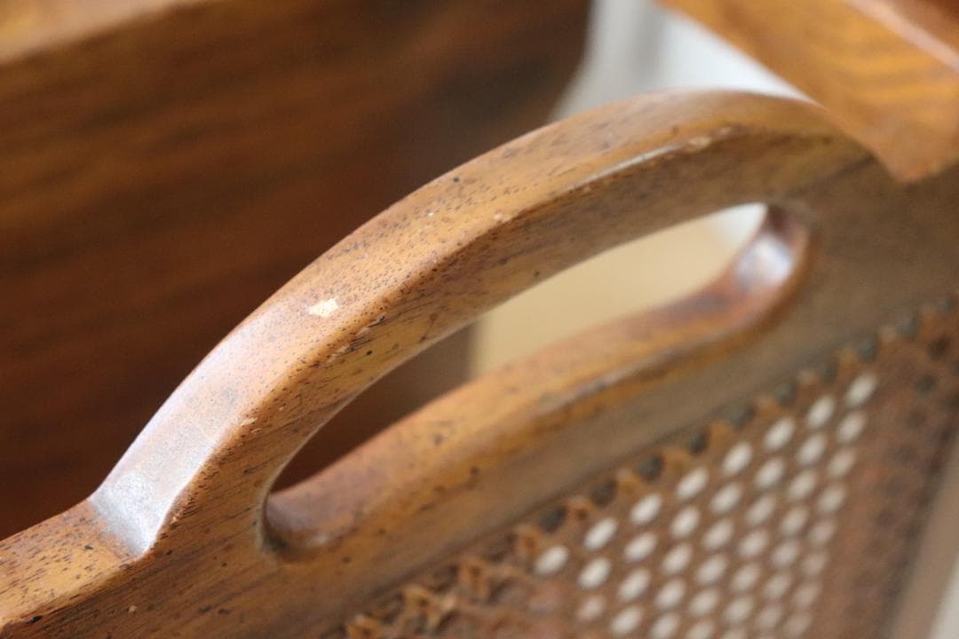 木製　マガジンラック サイドテーブル　キャスター付き