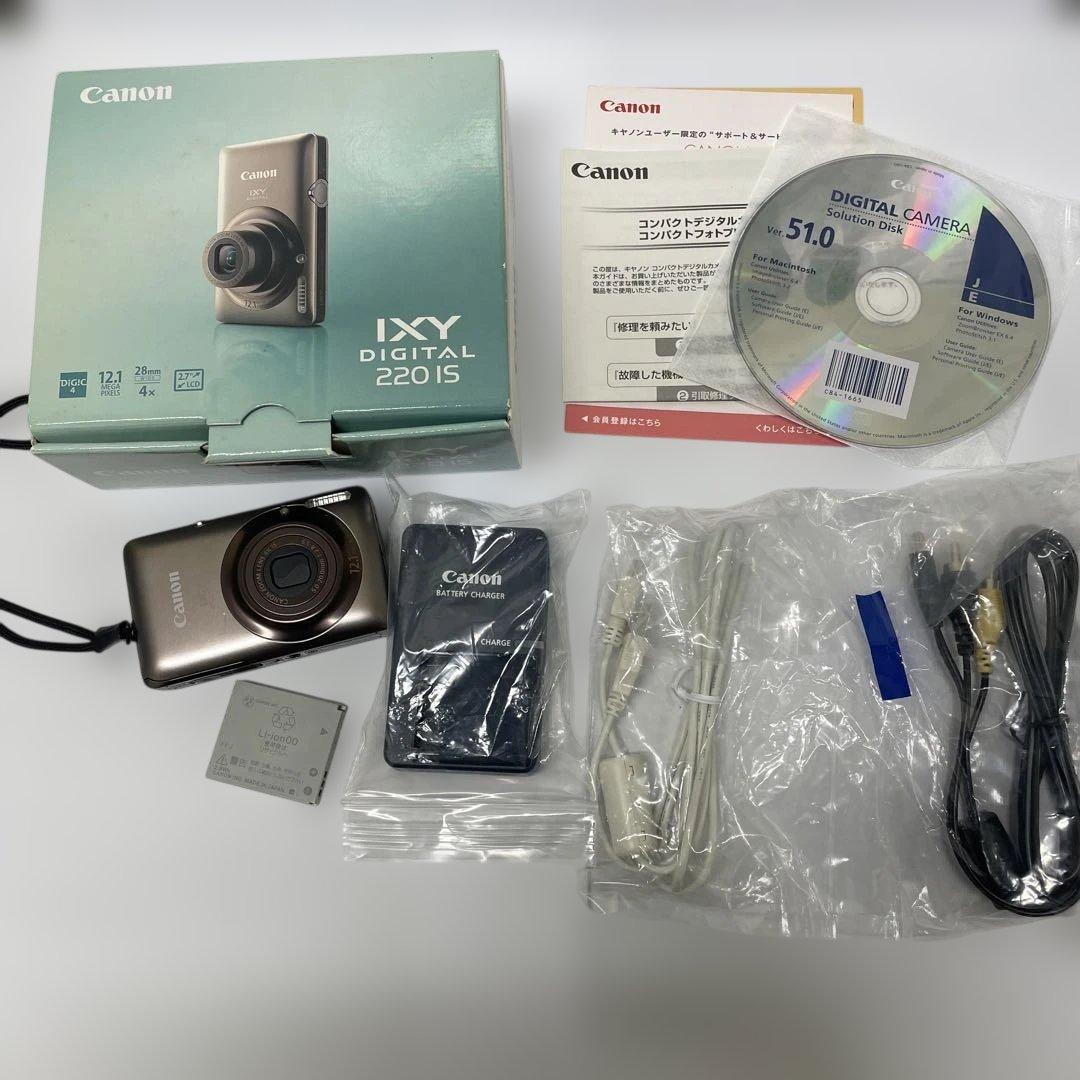 Canon IXY DIGITAL 220IS コンパクトデジタルカメラ 箱付