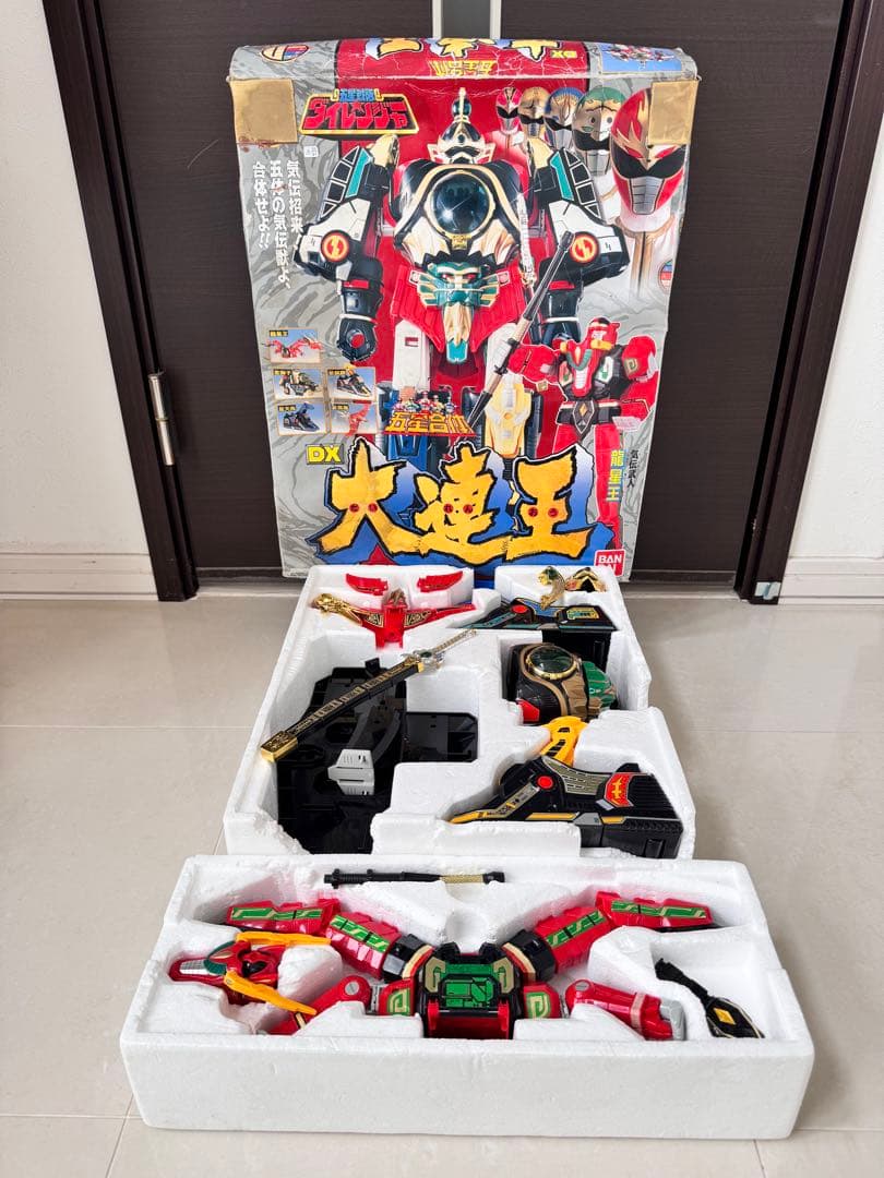 当時物　五星合体　ダイレンジャー　ＤＸ　大連王　箱付き