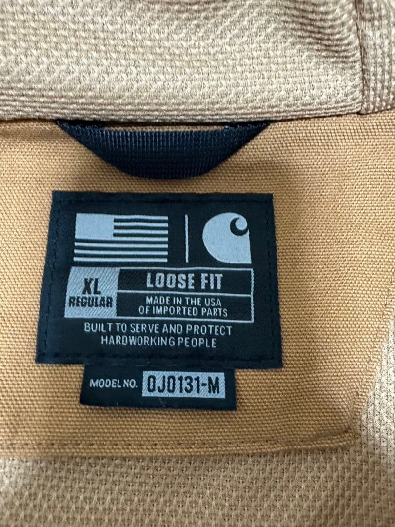 Carhartt ベージュ ルーズフィット ジャケット XL