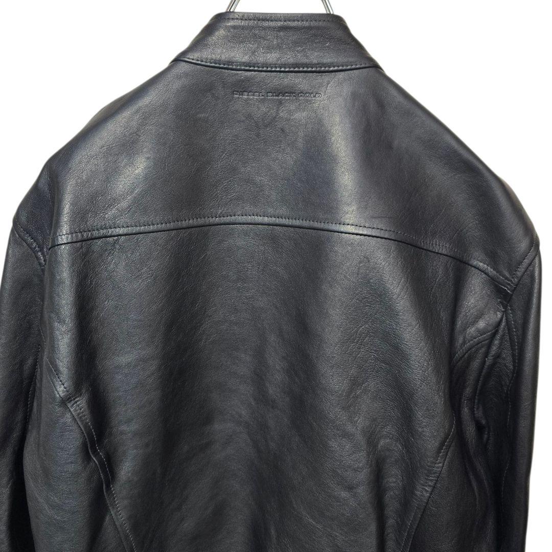 DIESEL BLACKGOLD シングルライダースジャケット ラムレザー 46