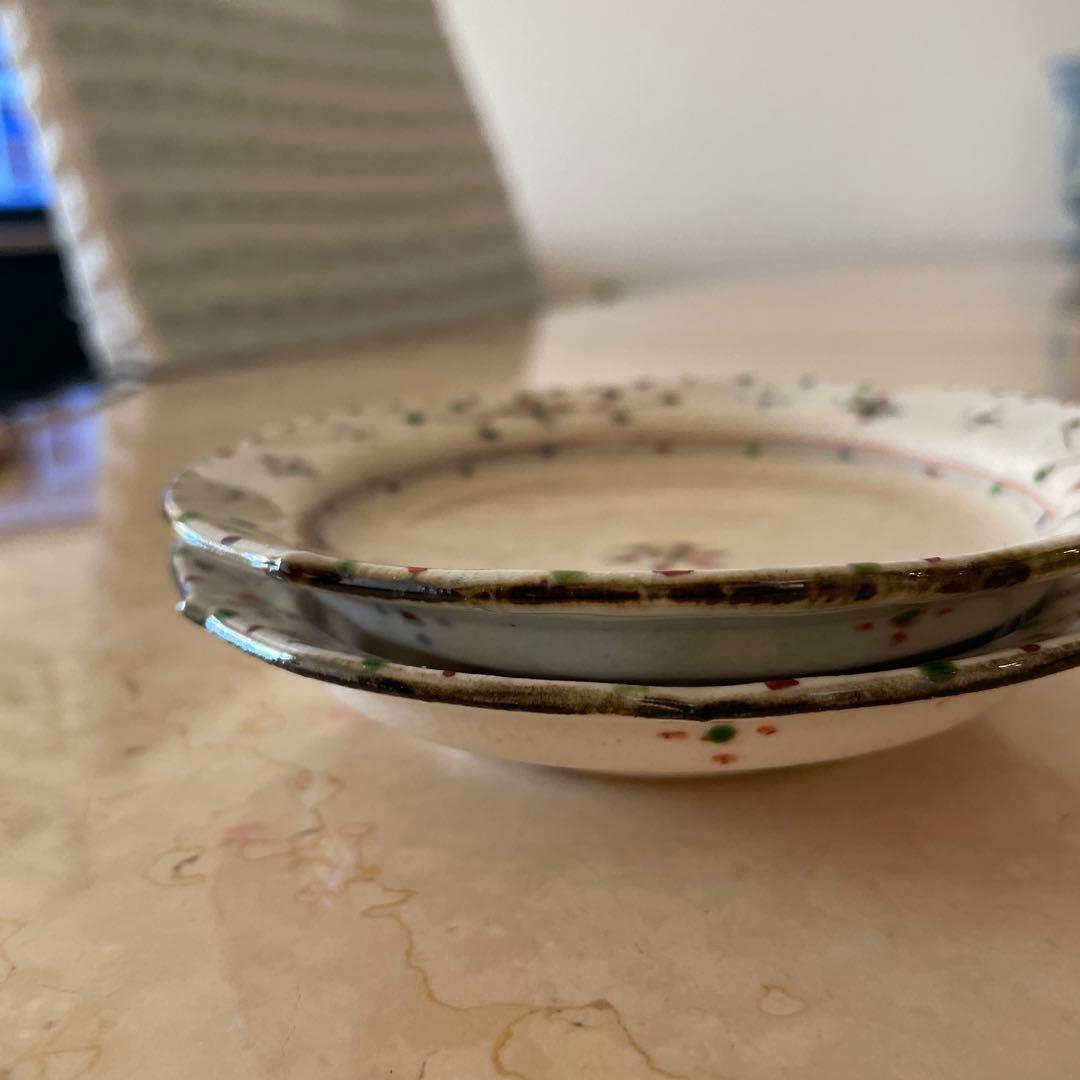 藤田佳三氏作 小皿(２枚セット)