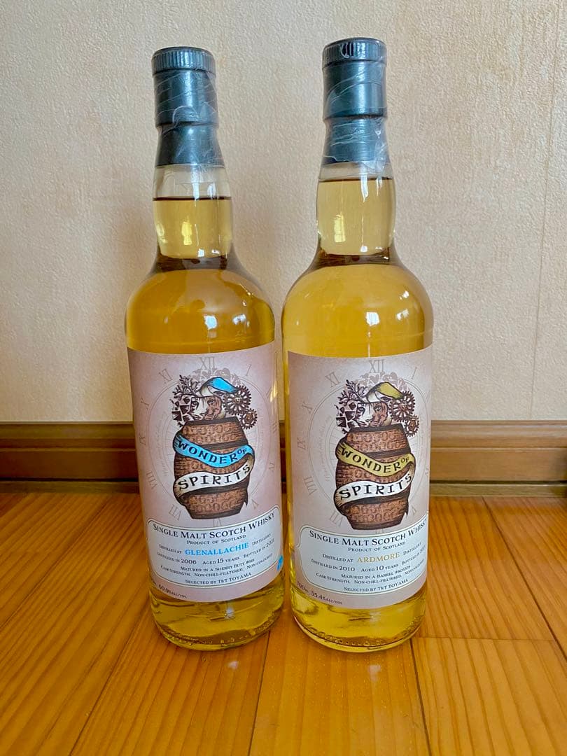 ワンダー オブ スピリッツ　2本セット　グレンアラヒー15年・アードモア10年
