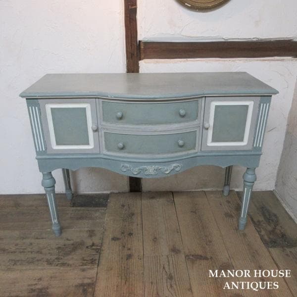 イギリス アンティーク 家具 サイドボード キャビネット ペイント 6912d