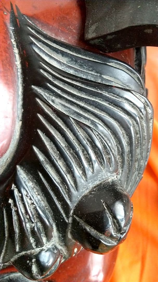 工芸品　木製　獅子頭 獅子舞　雄獅子