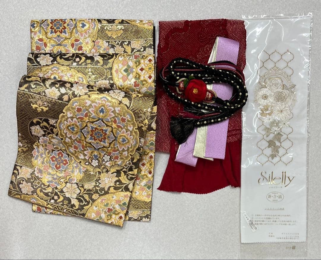 振り袖　フルセット　別誂長襦袢　金彩加工　刺繍入り　銀通し　半襟サービス　710