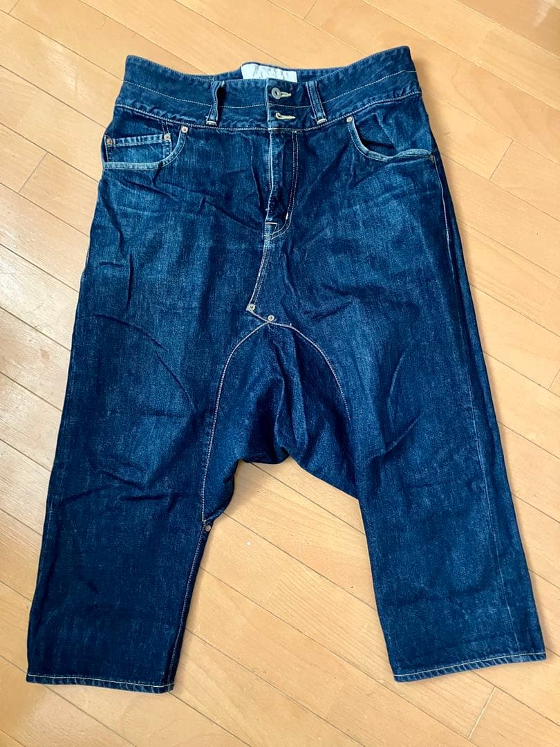 【GANRYU】サルエルパンツ ネイビー