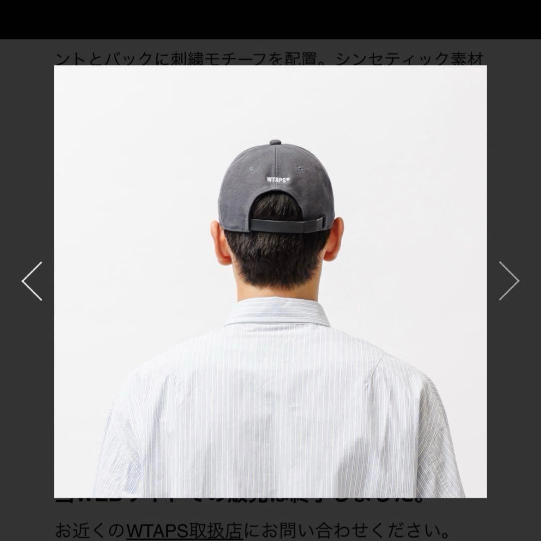 帽子 WTAPS T-6M 02 Cap Cotton CNVS Charcoal
