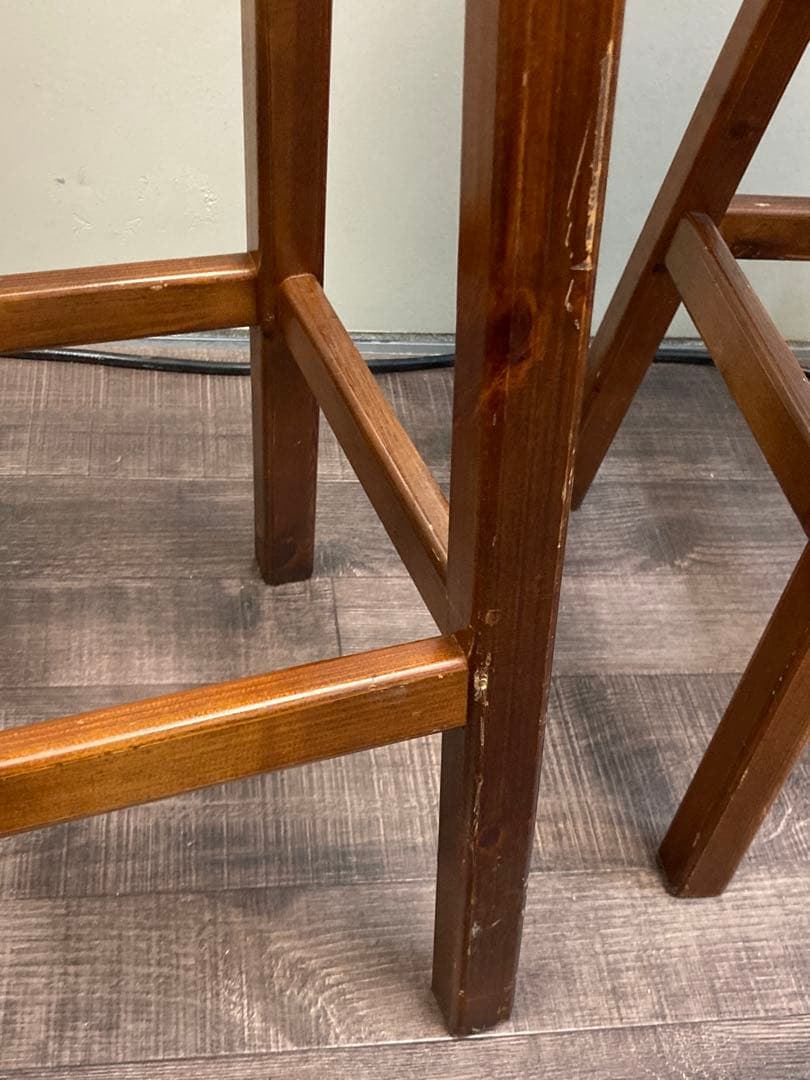 ハイスツール 2脚セット　合皮