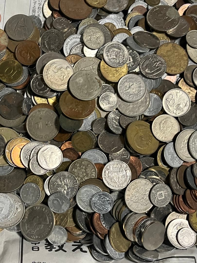 も*く様 5.2kg 外国 まとめて素材用 硬貨 古銭 貨幣 大量