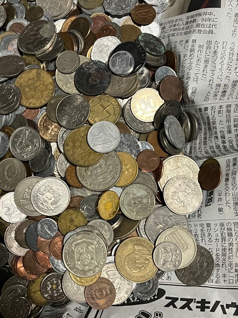 も*く様 5.2kg 外国 まとめて素材用 硬貨 古銭 貨幣 大量