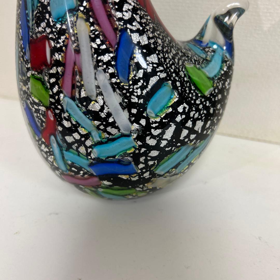 MURANO Formia ムラーノ　ヴェネチアン　鶏　美術品　工芸　イタリア製