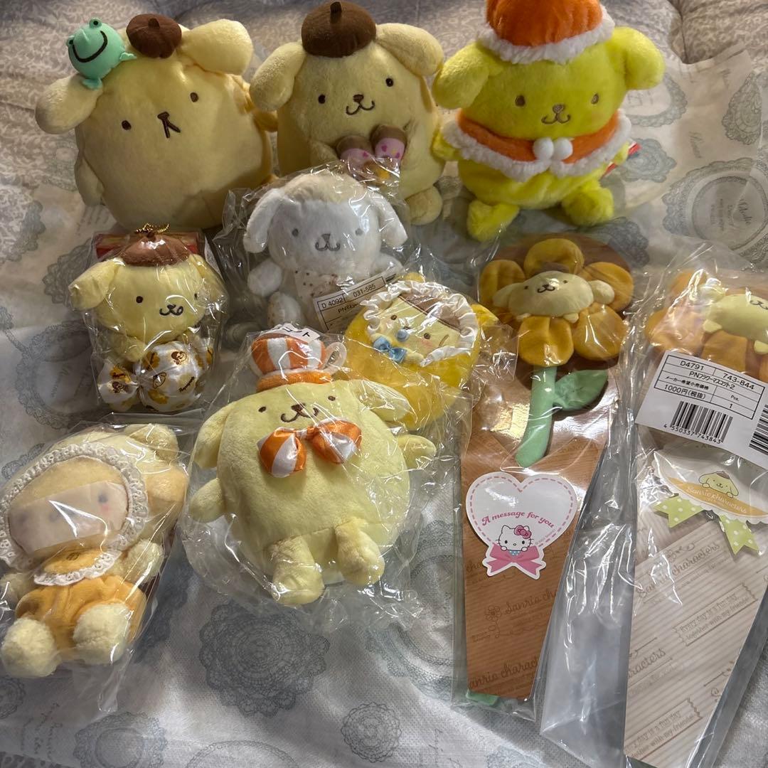 【全て新品・タグ付き】ポムポムプリン ぬいぐるみ マスコット 詰め合わせセット